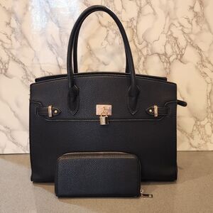 Black Purse & Matching Wallet